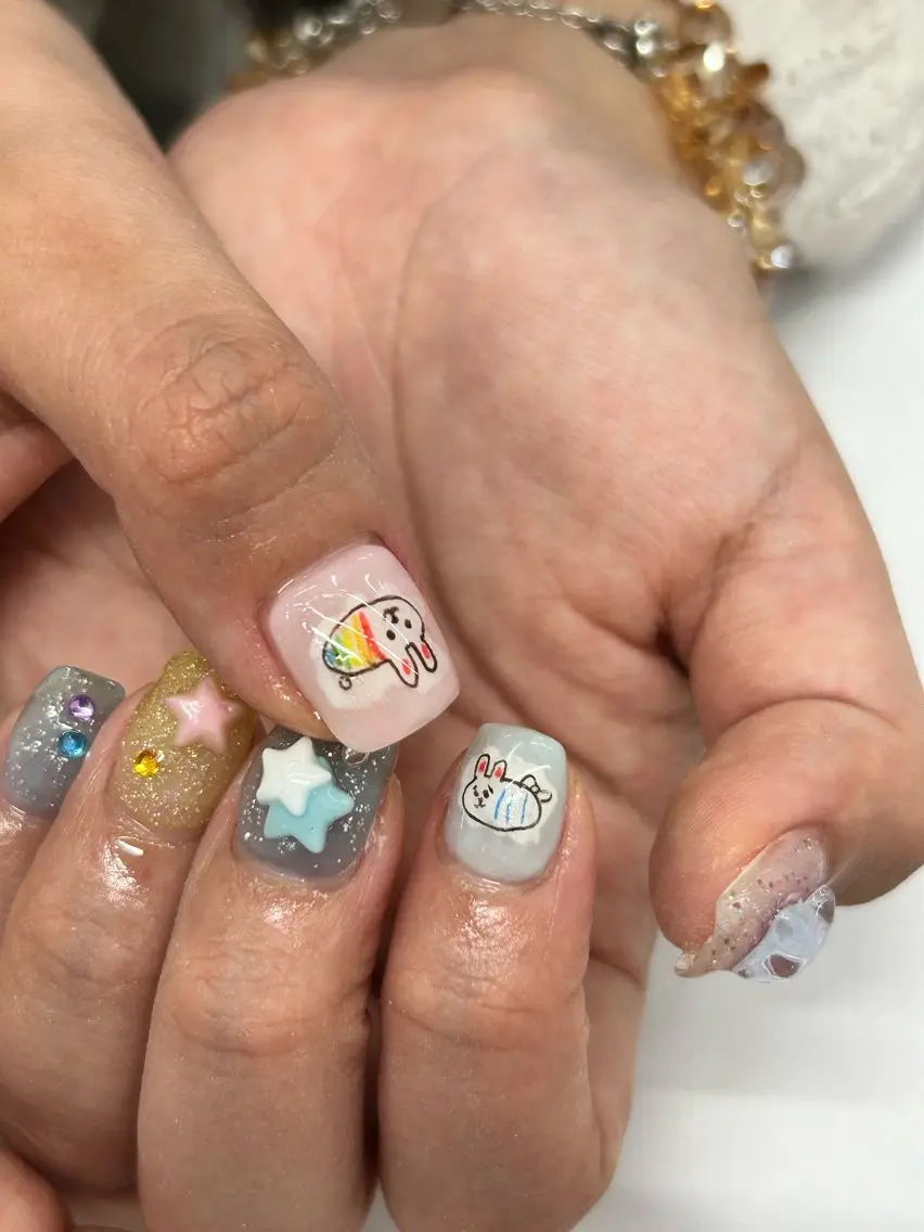 ネイル ハンドネイル one nail 【推し/概念ネイル】のネイルデザイン