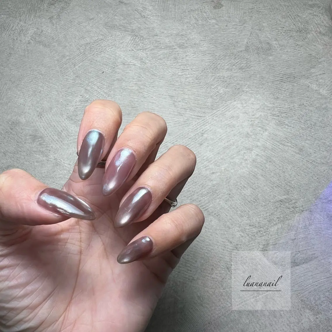 ネイル 氷ネイル・うるうるネイル マグネットネイル ハンドネイル luana nailのネイルデザイン