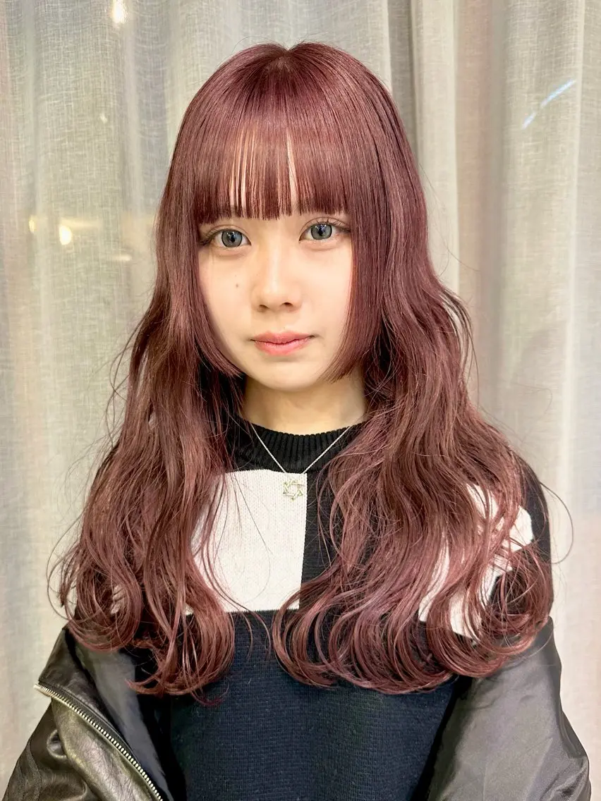 ミディアム カラー ヘアカラー トリートメント ヘッドスパ ヘアセット kai .のヘアスタイル