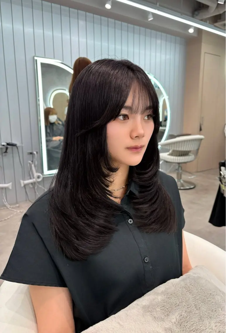 ロング ヘアアレンジ カット トリートメント ヘアセット 大宮‎縮毛矯正🩵 レイヤー　佐藤和のヘアスタイル