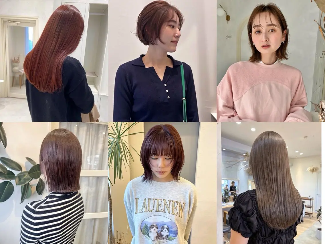 ミディアム カラー ヘアカラー glad hairのヘアスタイル
