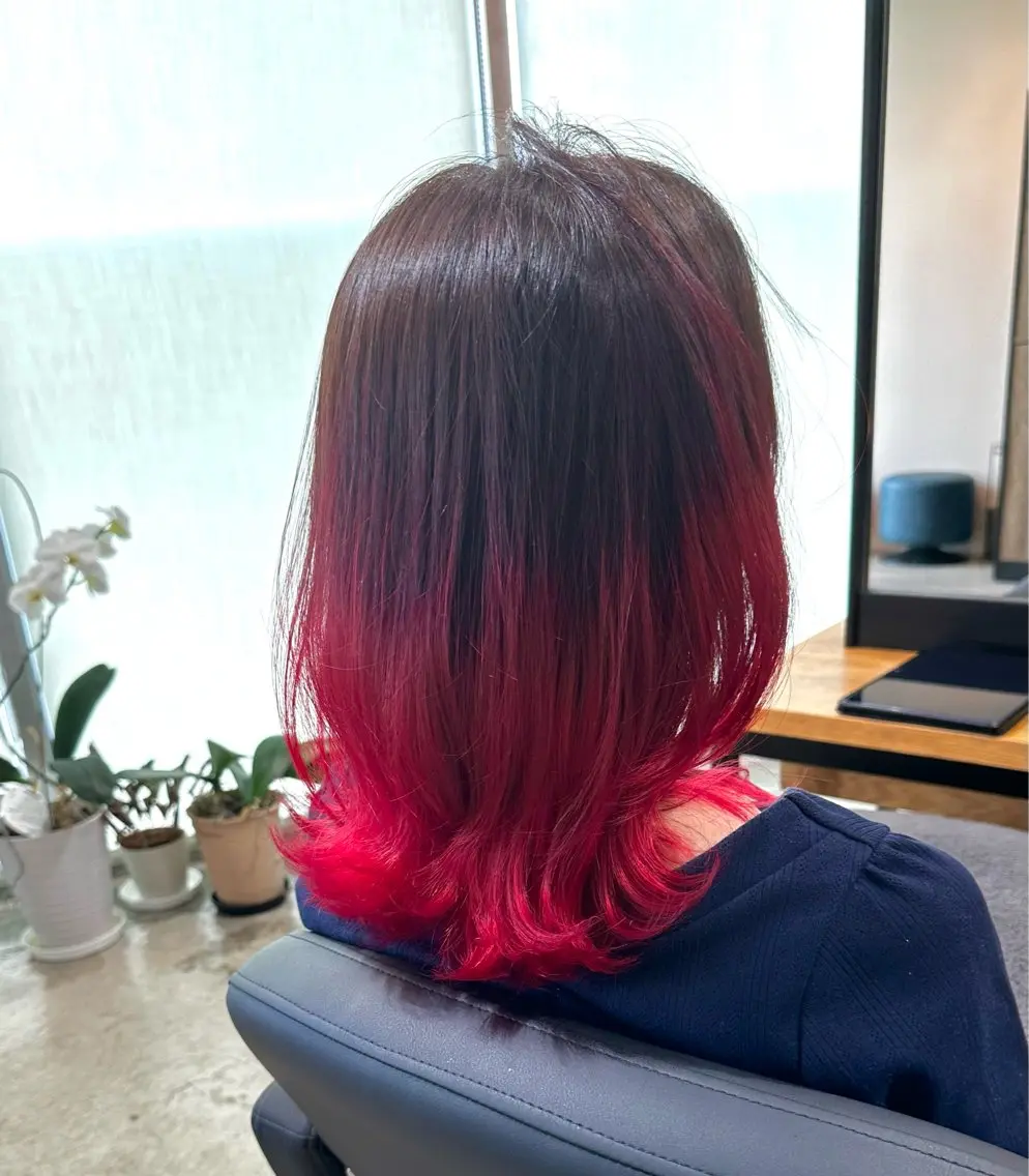 ミディアム カラー カット ヘアカラー トリートメント ✨ブリーチカラー/ 似合わせカット/高山のヘアスタイル