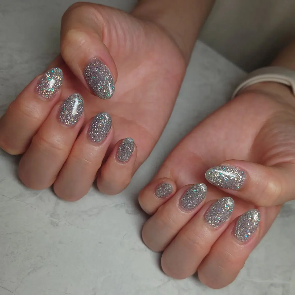ネイル ラメ(グリッター) ワンカラーネイル nailme! 遠藤智佳のネイルデザイン