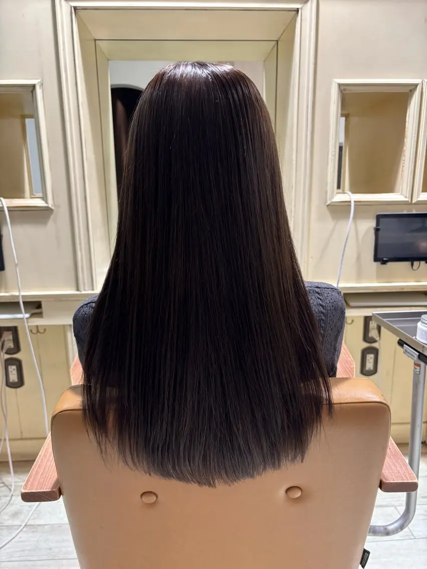 ロング カット 縮毛矯正 トリートメント シルエット重視✂︎ 髙橋　盾のヘアスタイル
