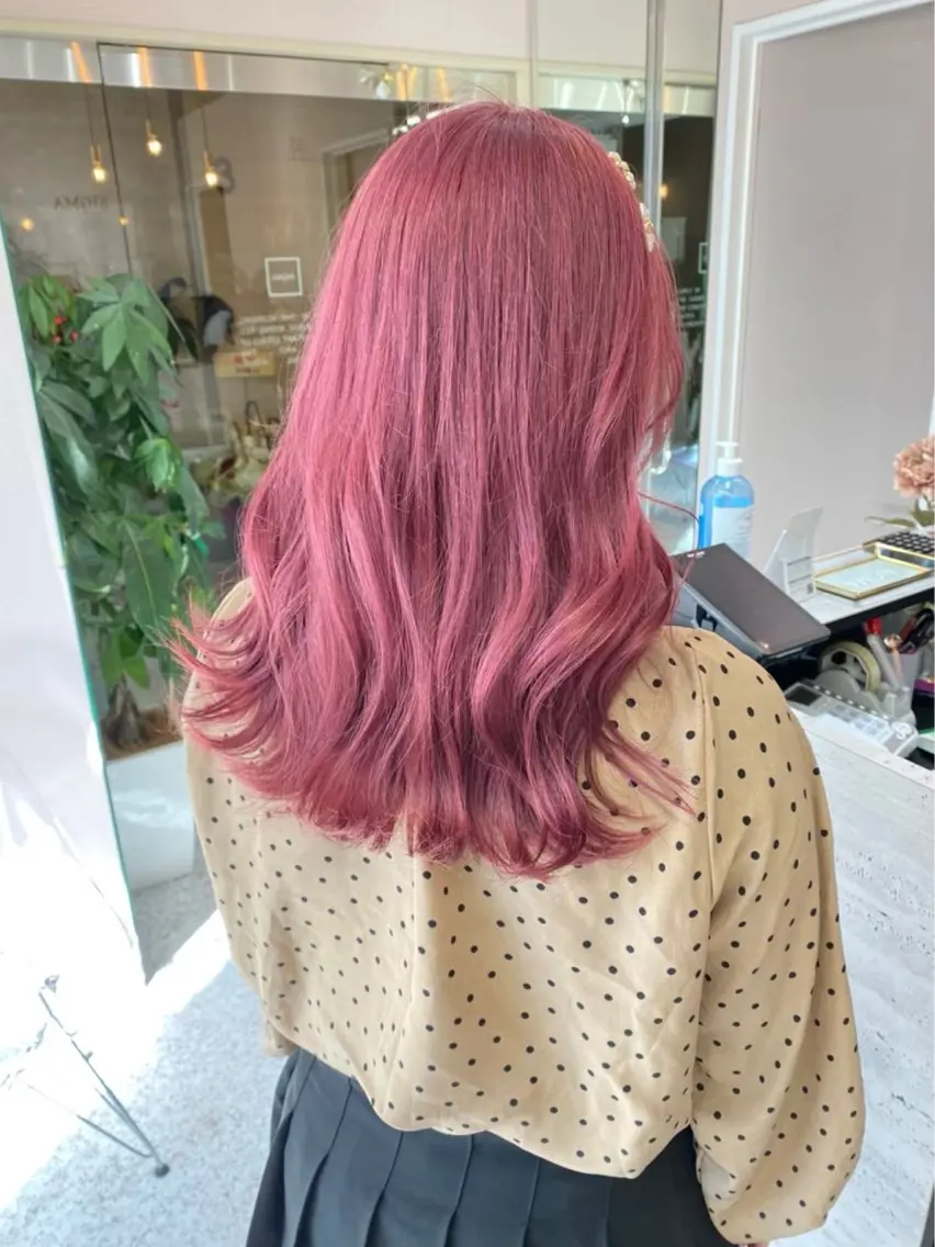🎀ミニモ限定クーポン🎀ダブルカラー【全体ブリーチカラー】の写真