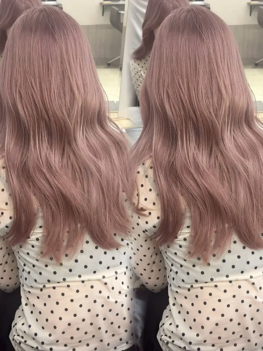ロング ボブ 髪質改善 縮毛矯正 酸性ストレート ヘアカラー トリートメント ヘッドスパ ヘアセット 顔まわりレイヤー/諒 オリーブカラー/天神のヘアスタイル
