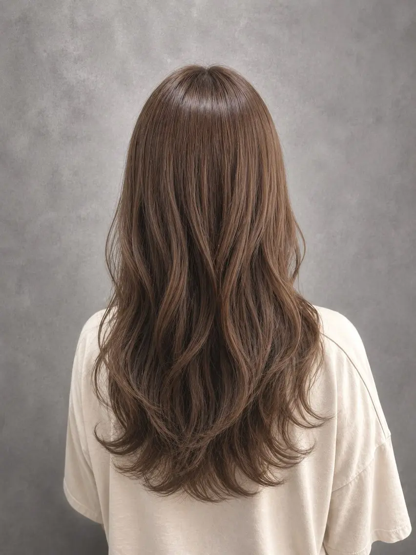 ミディアム カラー ヘアカラー 原嶋 美緒のヘアスタイル