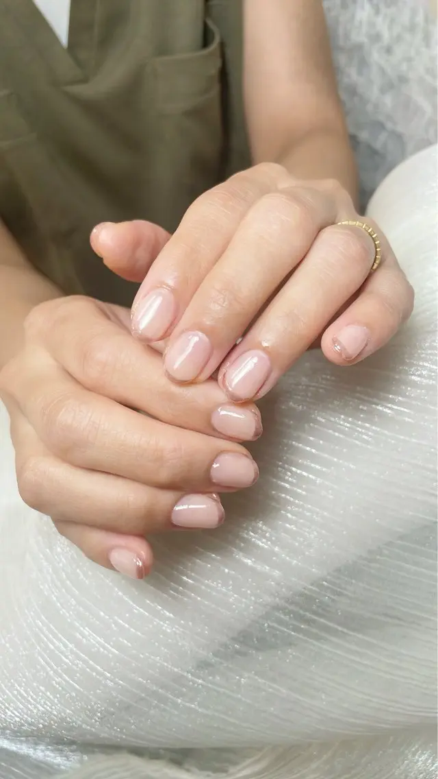 ネイル フレンチネイル ミラーネイル ピンク ハンドネイル remi 《稲城市＊Raf.》のネイルデザイン
