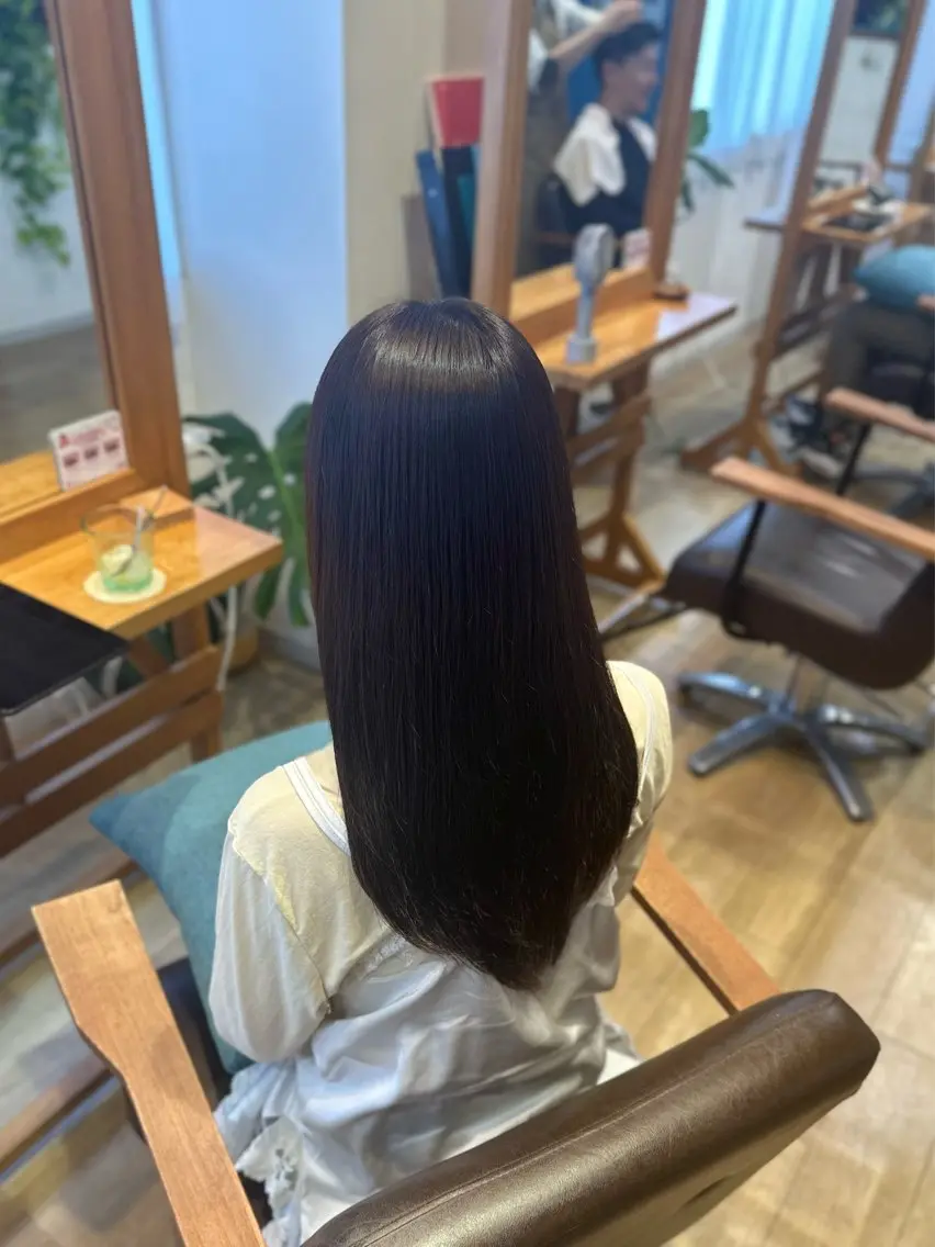 セミロング 縮毛矯正 艶髪🫧極上スパ /nanaのヘアスタイル