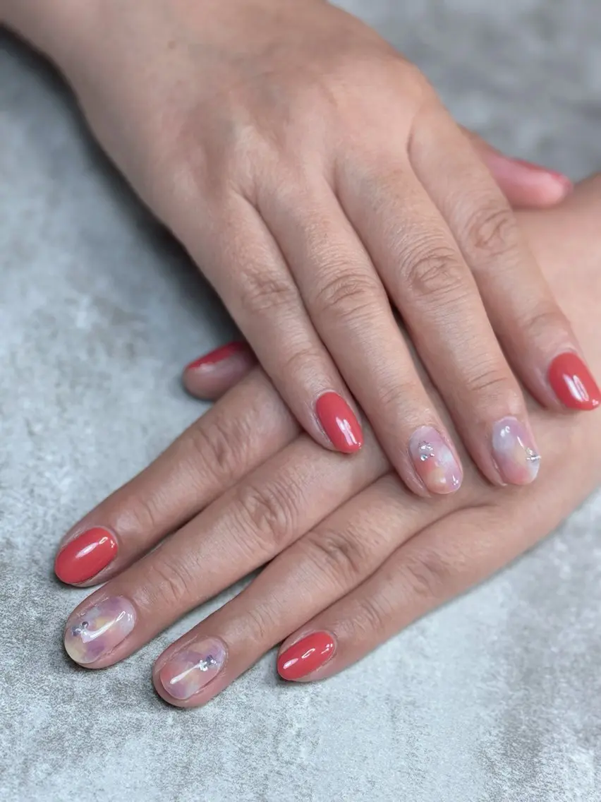 ネイル フレンチネイル ジェルネイル グラデーション ロングネイル マグネットネイル ハンドネイル nail sideraのネイルデザイン