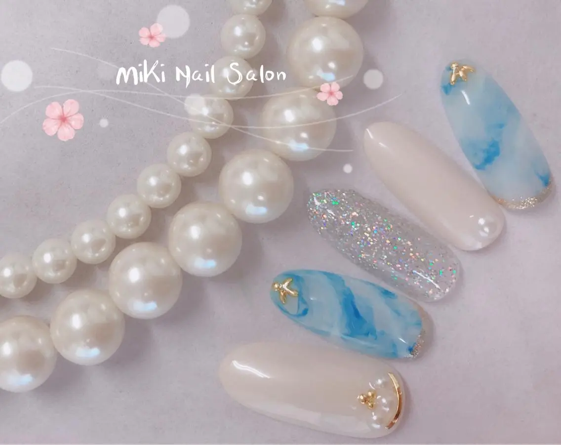 ネイル MiKi Nai池袋 長さだし得意のネイルデザイン