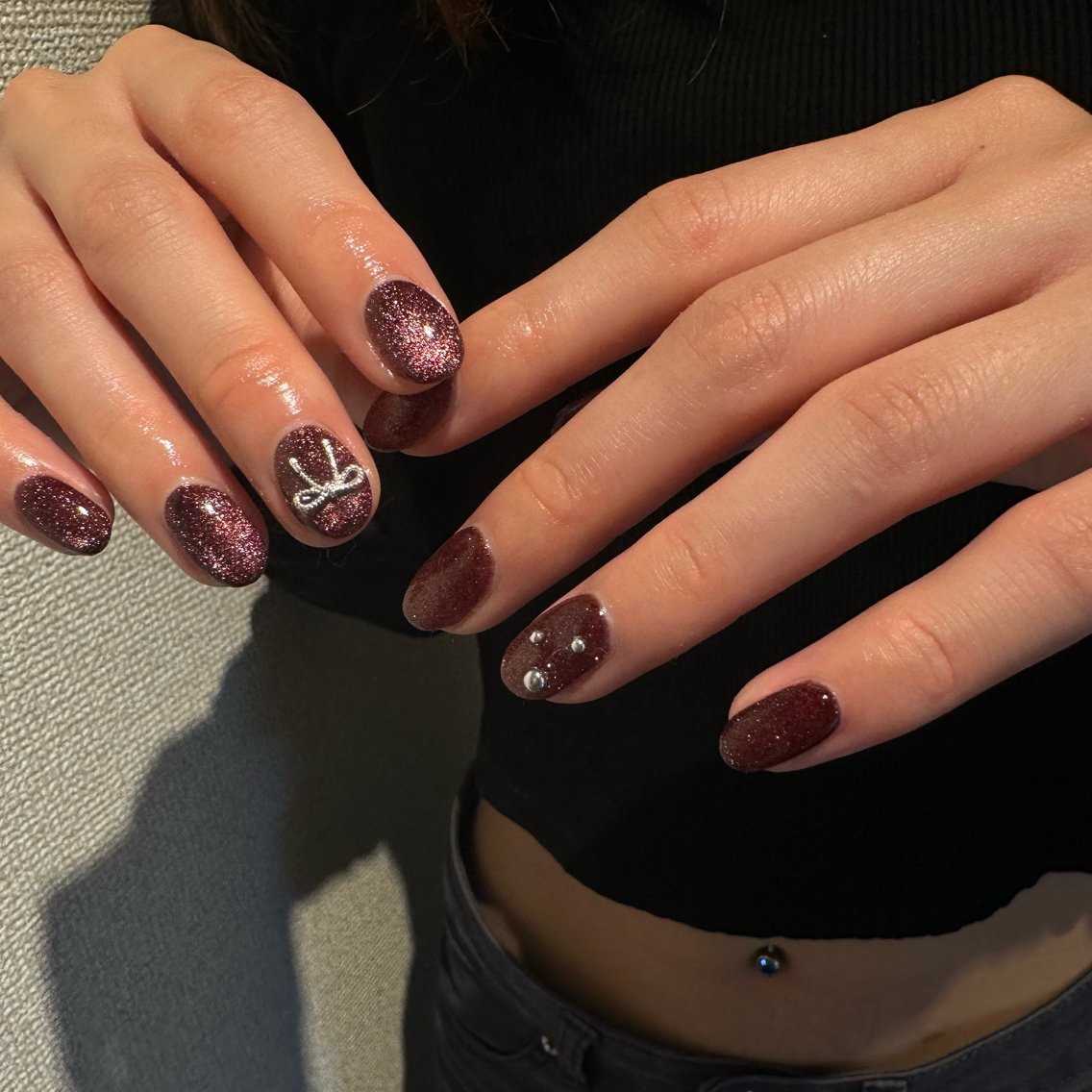 ネイル フラッシュネイル マグネットネイル ハンドネイル nailsalon nuit.のネイルデザイン