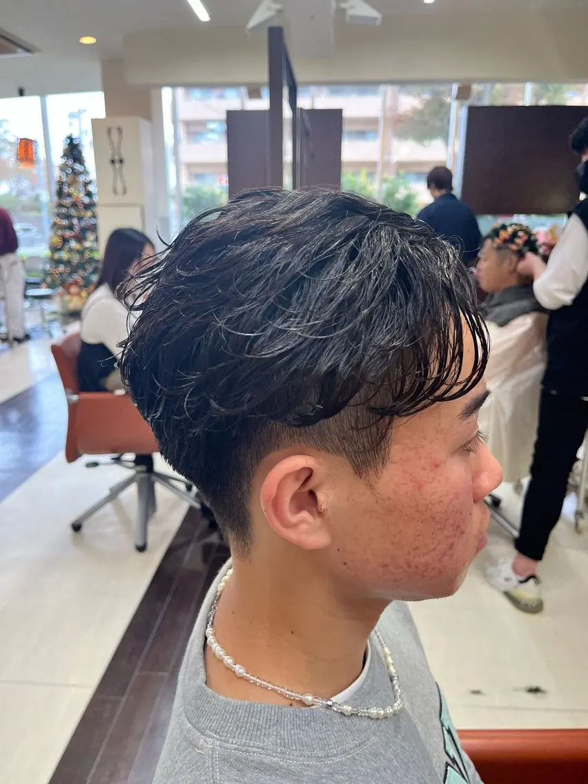 ショート パーマ メンズ ショートヘア 🧊メンズ特化🧊 高木航希のヘアスタイル