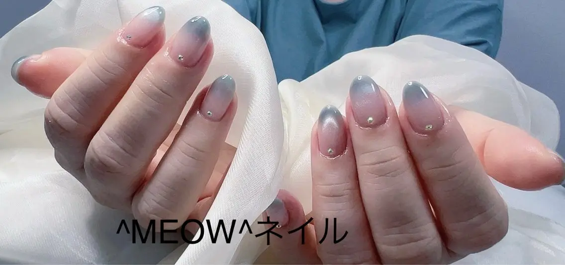 ネイル ストーンネイル ハンドネイル ^MEOW^ salonのネイルデザイン