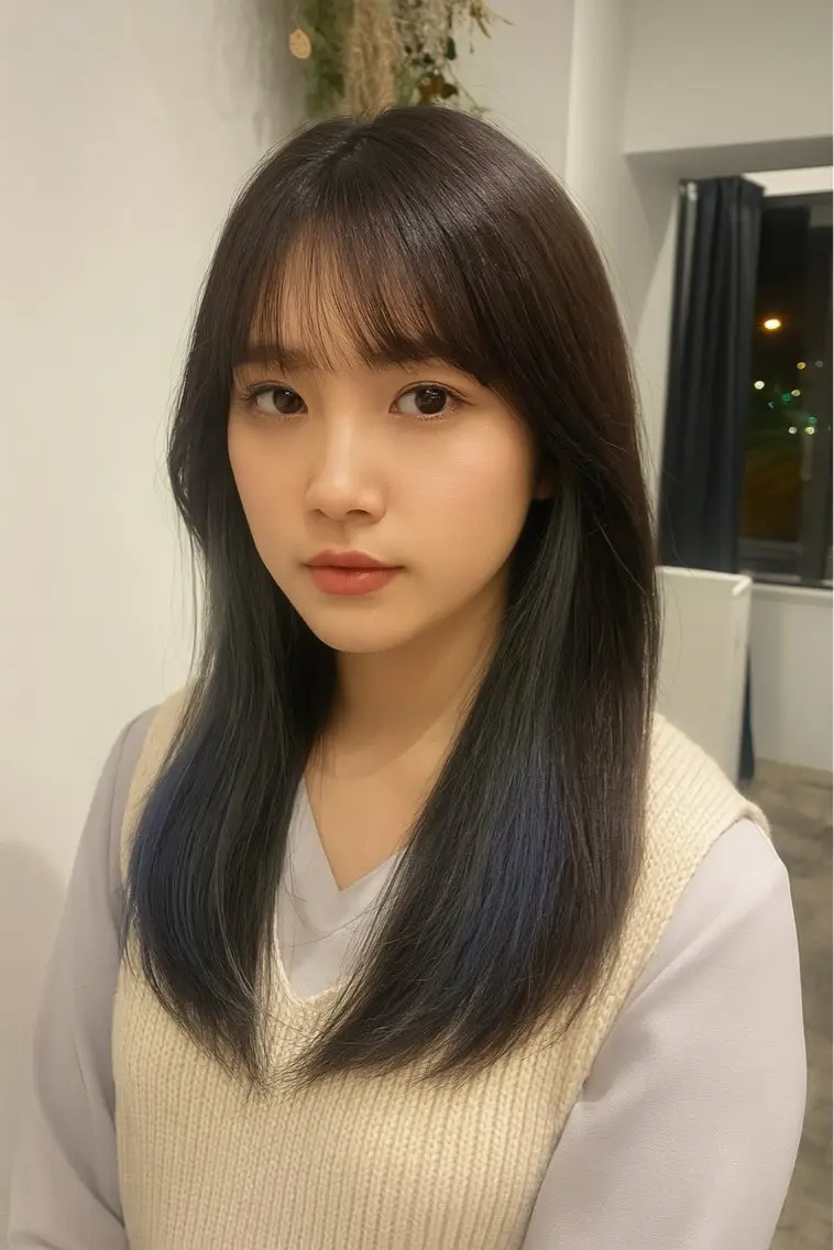 セミロング カラー ヘアカラー トリートメント 年間1500人担当 代表　南一路のヘアスタイル