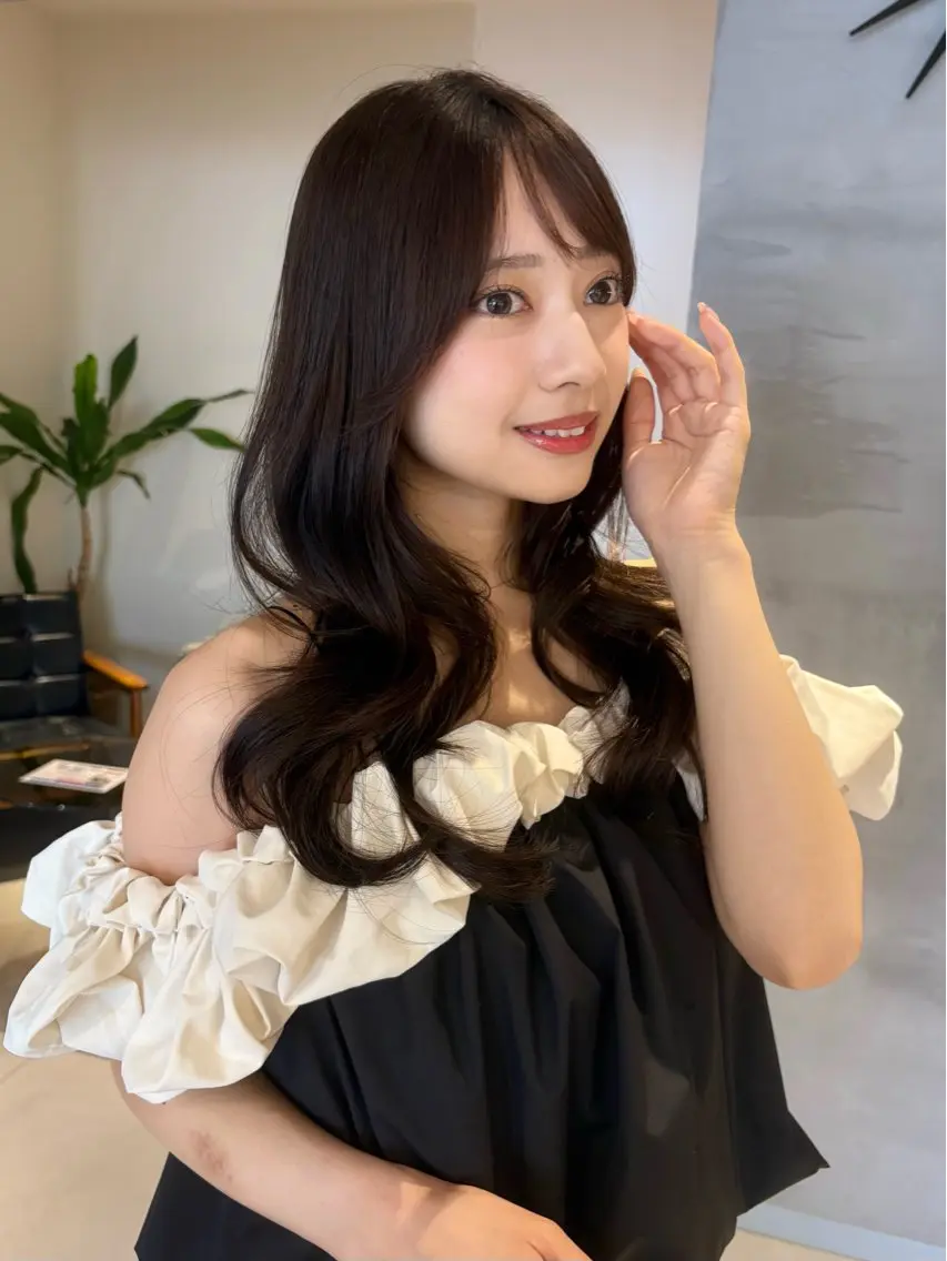 ロング 髪質改善・水素カラー ARIA（ému）のヘアスタイル