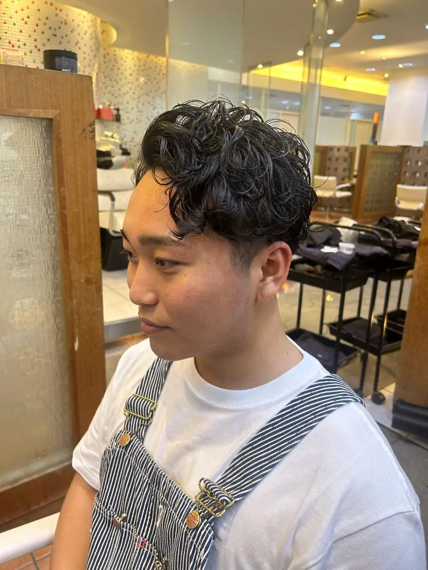 パーマ メンズ フェード/メンズ パーマ TUMのヘアスタイル