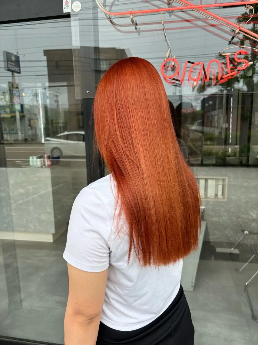 ロング カラー バレイヤージュ ブリーチ ケアブリーチ ダブルカラー イヤリングカラー カット ヘアカラー トリートメント 長谷川 湧のヘアスタイル