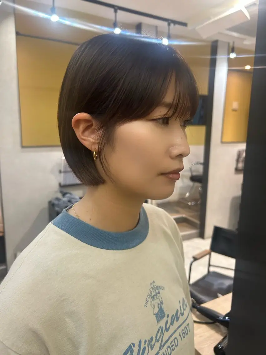 ショート ショートヘア カット トリートメント hubhair レイヤー/透明感のヘアスタイル