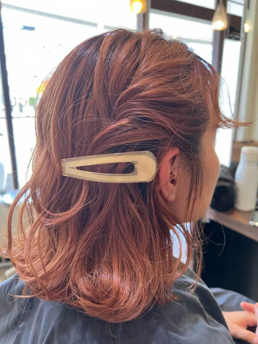 ミディアム カラー パドドゥ 仲程のヘアスタイル