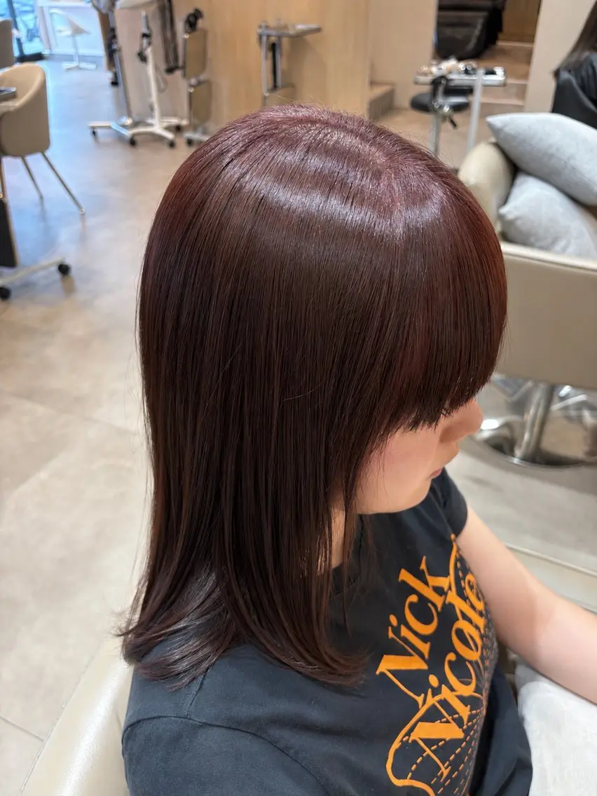 カラー ヘアカラー 透明感カラー ｜春日｜松下慧士のヘアスタイル