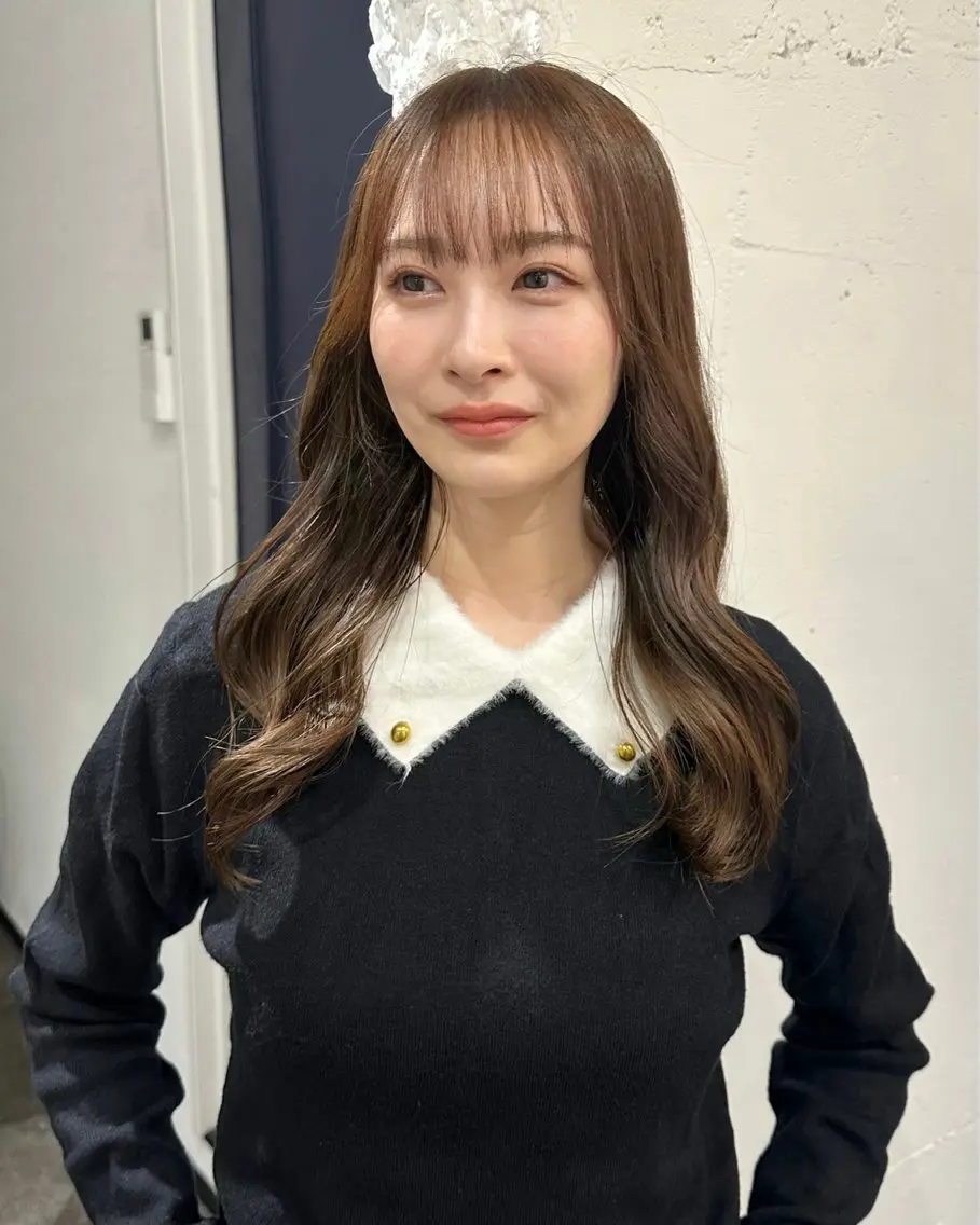 セミロング 稲本麻衣 【韓国ヘア】のヘアスタイル