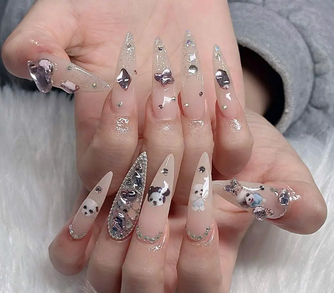 ネイル オーロラネイル フレンチネイル グラデーション ハロウィン 氷ネイル・うるうるネイル ハンドネイル H.baby Nail Salonのネイルデザイン