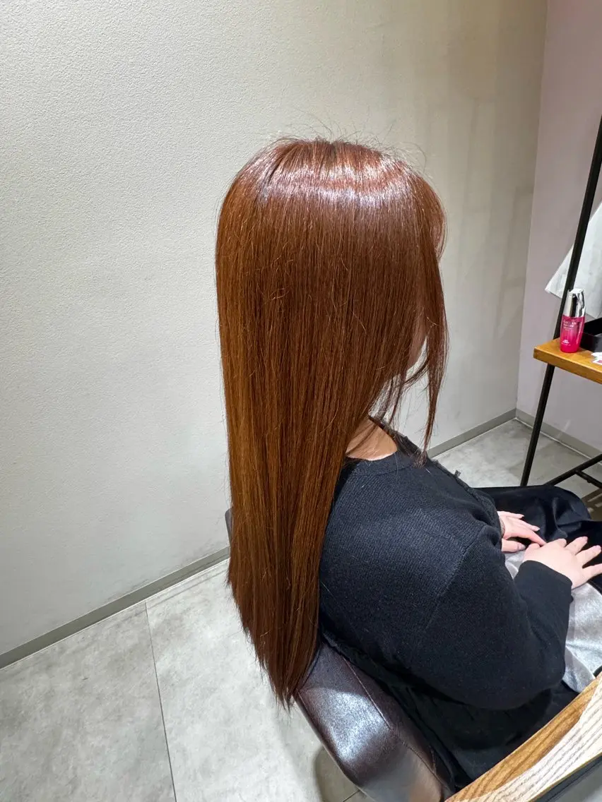 ロング ピンクブラウン ヘアカラー 🎀阪井 瑞稀🎀 ❤︎カラーモデル❤︎のヘアスタイル