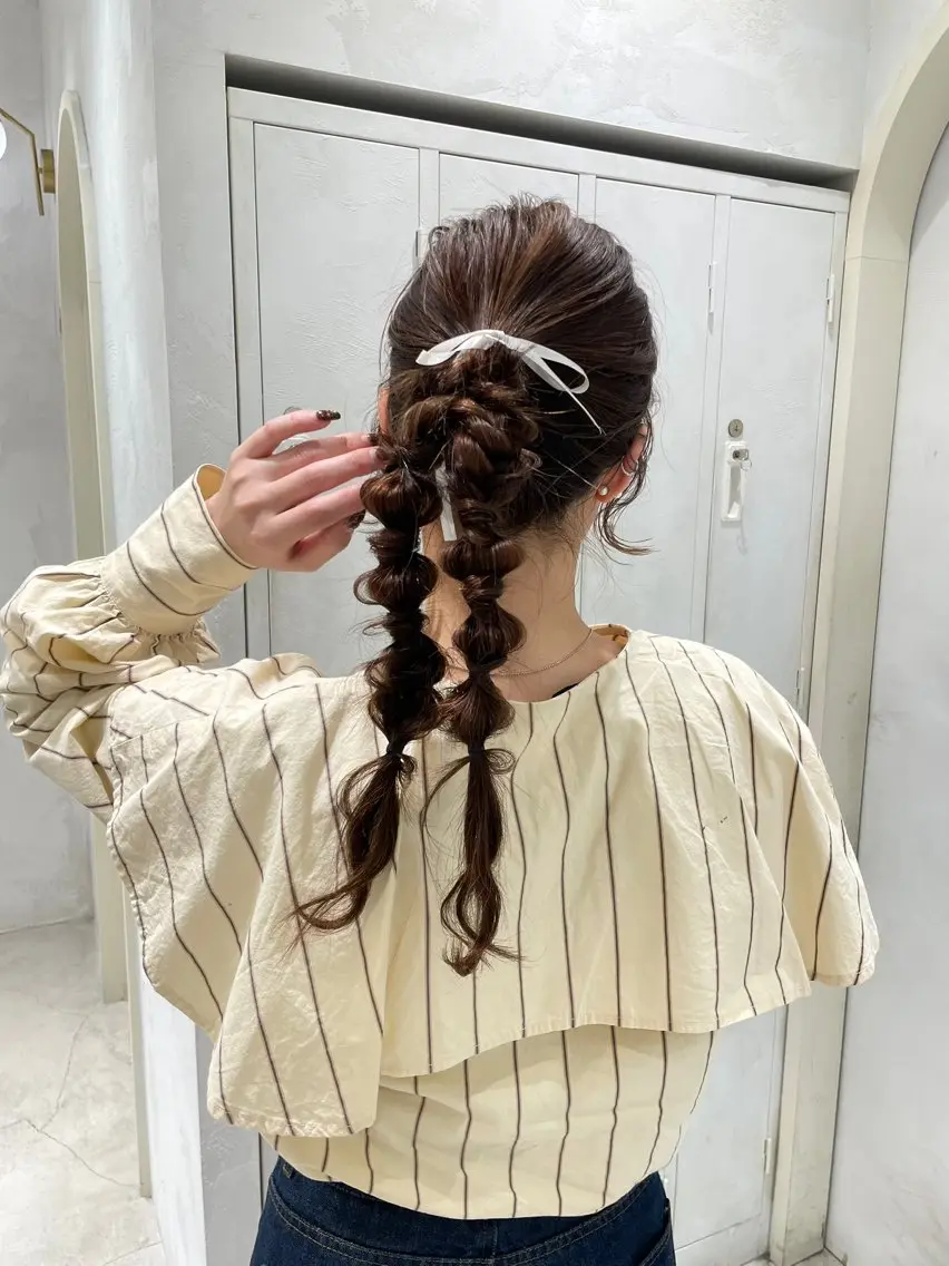 ロング 佐々木 彩羽のヘアスタイル