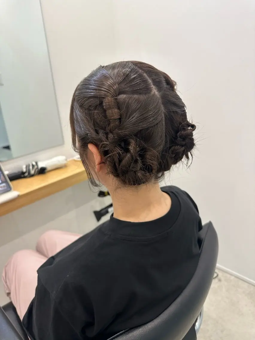 ショート ヘアアレンジ ヘアセット レイヤー/ナチュラル 💐nao.のヘアスタイル
