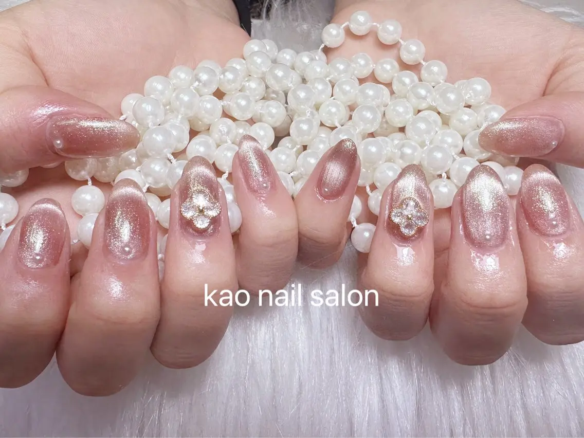 ネイル ハンドネイル kao nail マグネット/長さだしのネイルデザイン