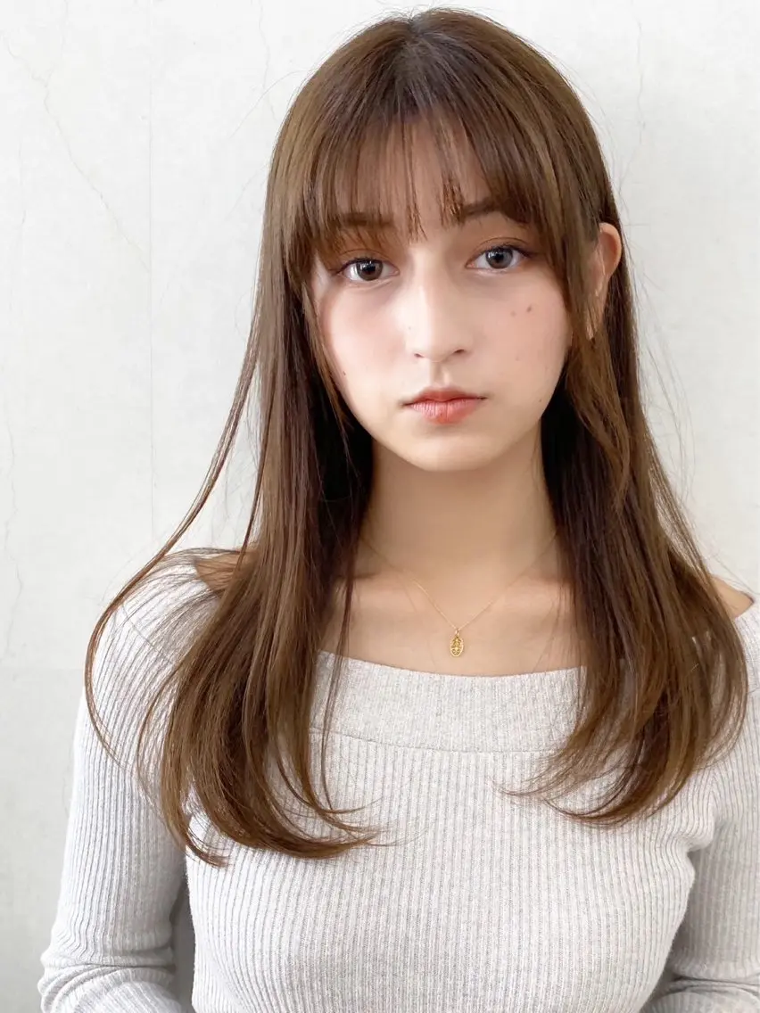 ロング ヘアカラー レベンス田町 西谷悠のヘアスタイル