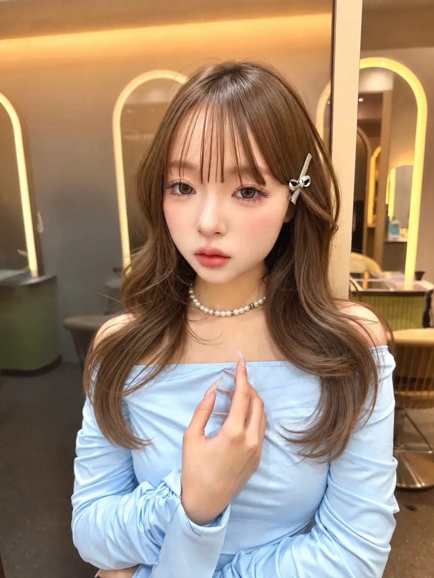 ロング カラー カット ヘアカラー ヘアセット ♥️ダブルカラー /yuuki♥️のヘアスタイル