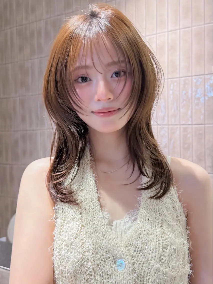 セミロング Unami/渋谷 TSUKIのヘアスタイル
