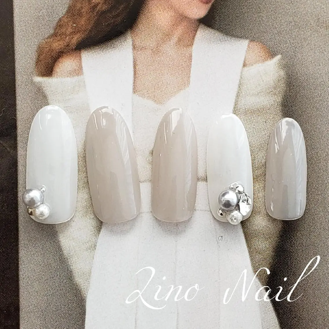 ネイル カジュアル ジェルネイル キラキラネイル ニュアンスネイル オフィスネイル ハンドネイル Lino Nailのネイルデザイン