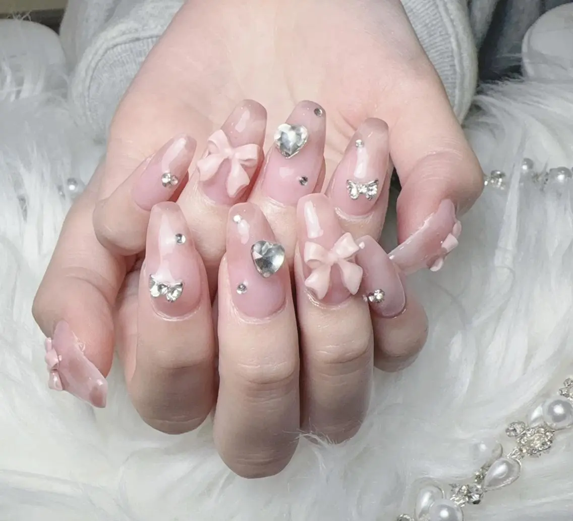 ネイル 成人式 ジェルネイル マグネットネイル 大理石ネイル(マーブル) 持ち込み ハンドネイル k.bi nailsalonのネイルデザイン