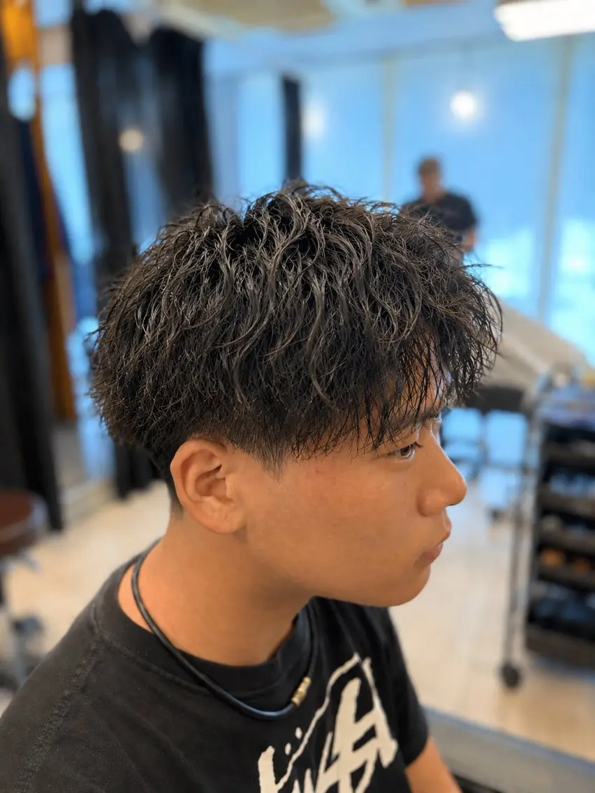パーマ メンズ メンズサロン リョウタのヘアスタイル