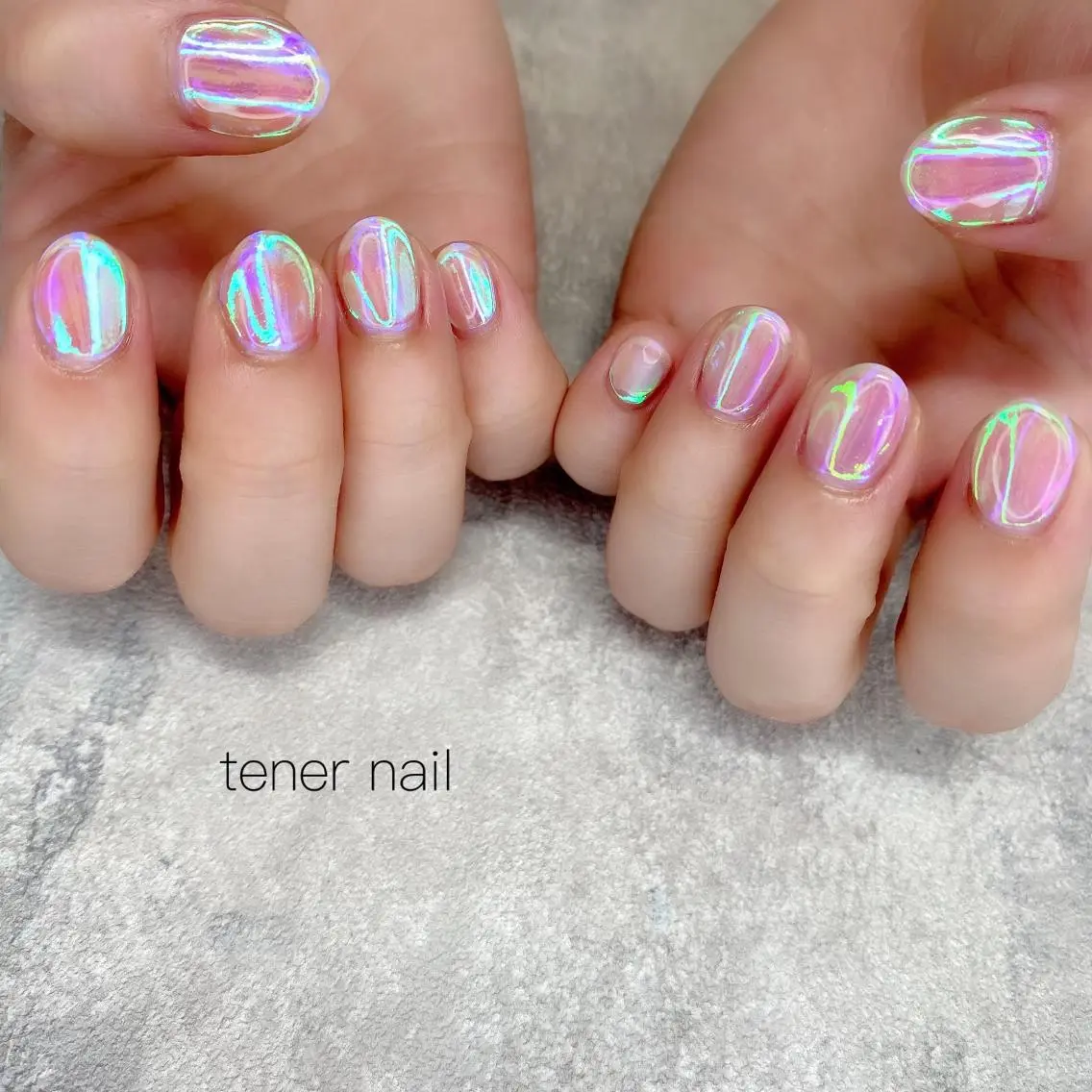 ネイル 氷ネイル・うるうるネイル テネルネイル tener nailのネイルデザイン