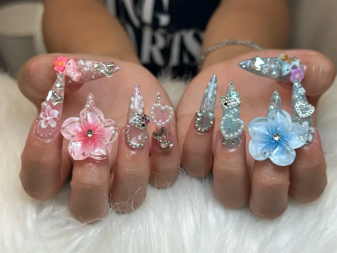 ネイル アートネイル ジェルネイル マグネットネイル ハンドネイル JennNail_ マオのネイルデザイン