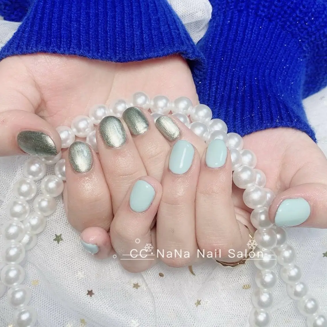 ネイル チークネイル フラッシュネイル ハート キラキラネイル 韓国ネイル ハンドネイル 💎CC・NaNa 韓国風ネイル🌙Cのネイルデザイン