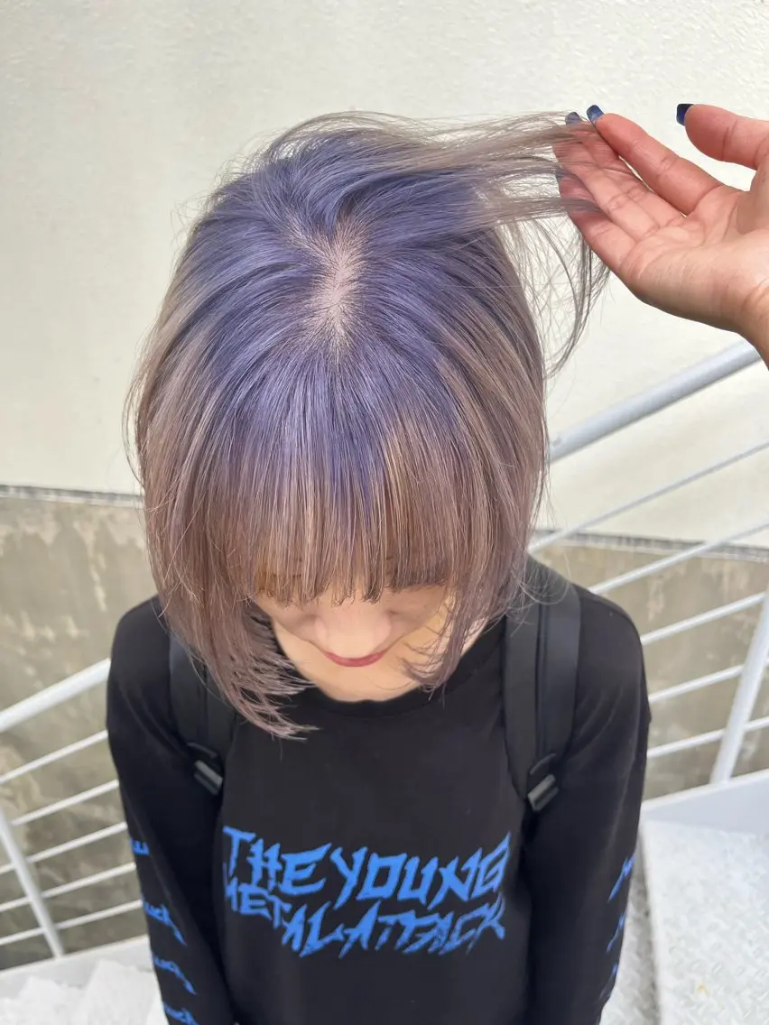 ショート カラー カット ヘアカラー ハイトーン/ショート 村上淳乃🐥のヘアスタイル
