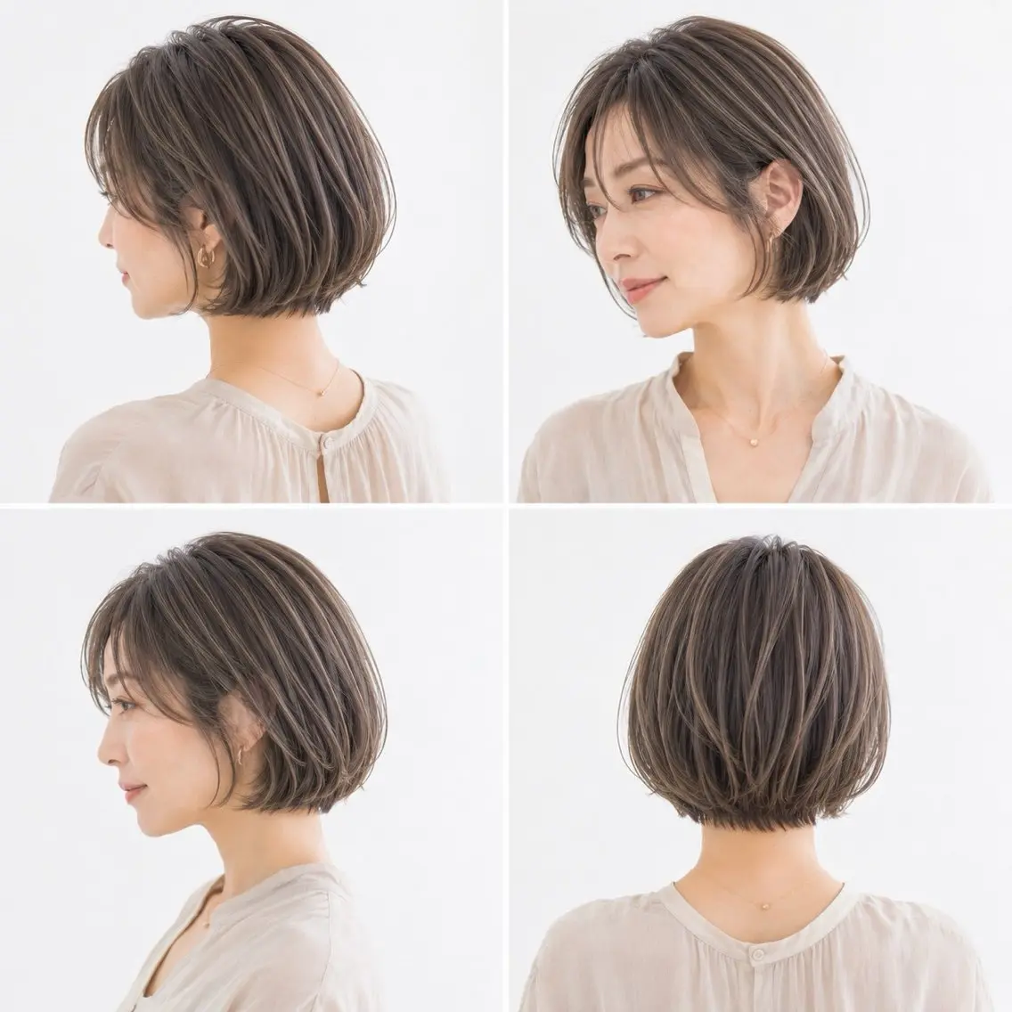 ショート カラー カット ヘアカラー 白髪ぼかし×ショート 天王町×玉山直哉のヘアスタイル