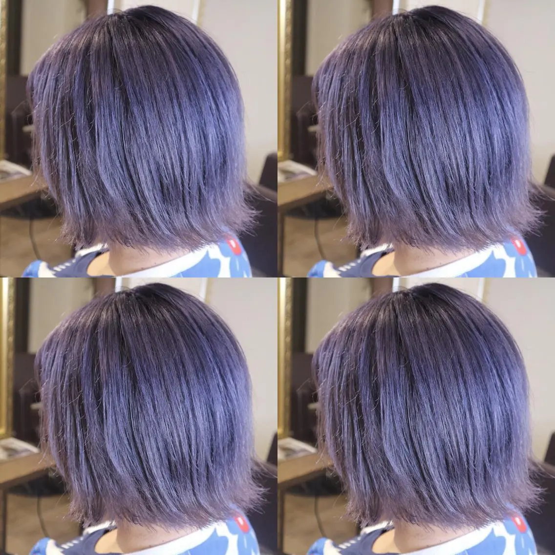 ショート カラー アッシュ ラベンダーカラー ラベンダーアッシュ ヘアカラー JILBLAN京都 ショート/ハイライトのヘアスタイル