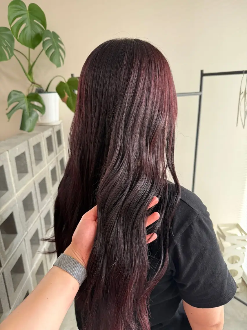 ロング カラー カット ヘアカラー neneka レイヤー／パーマのヘアスタイル