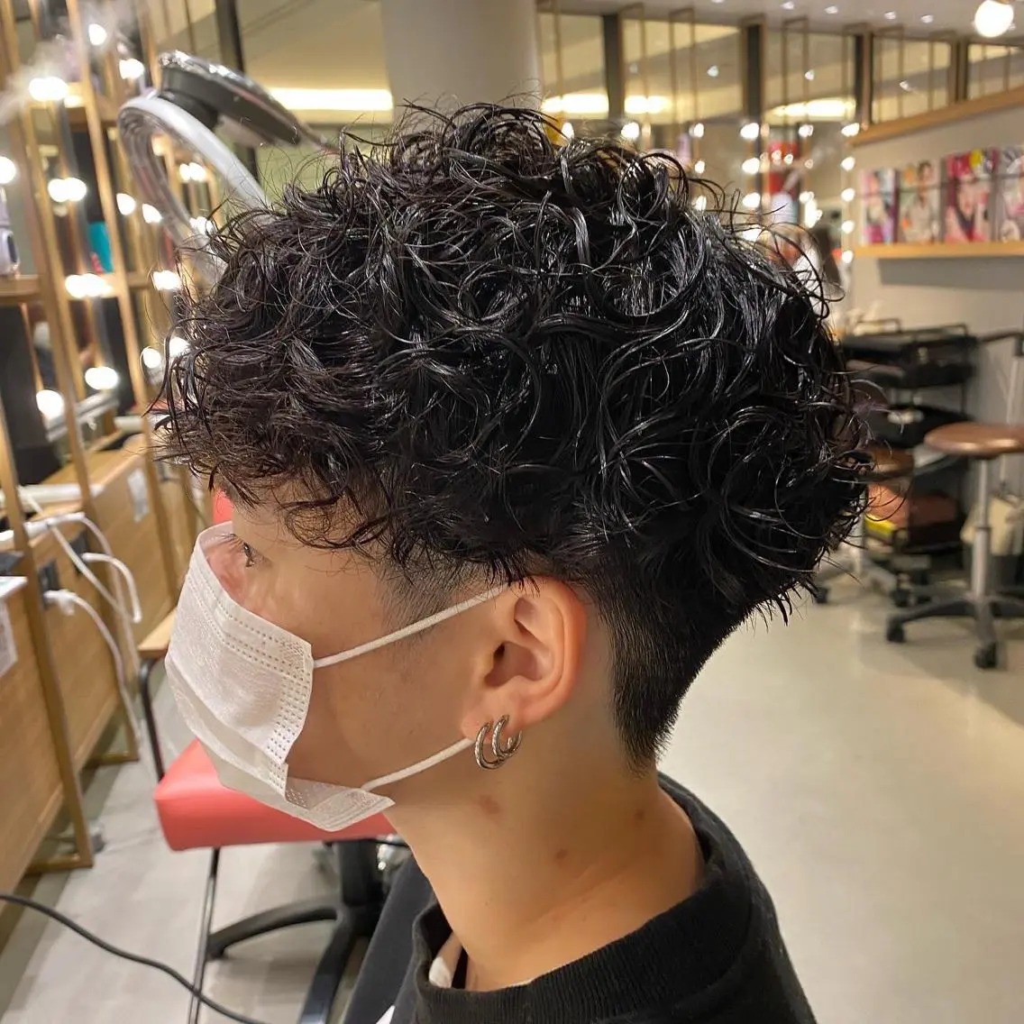 ショート パーマ メンズ unopulir 景山　凌のヘアスタイル