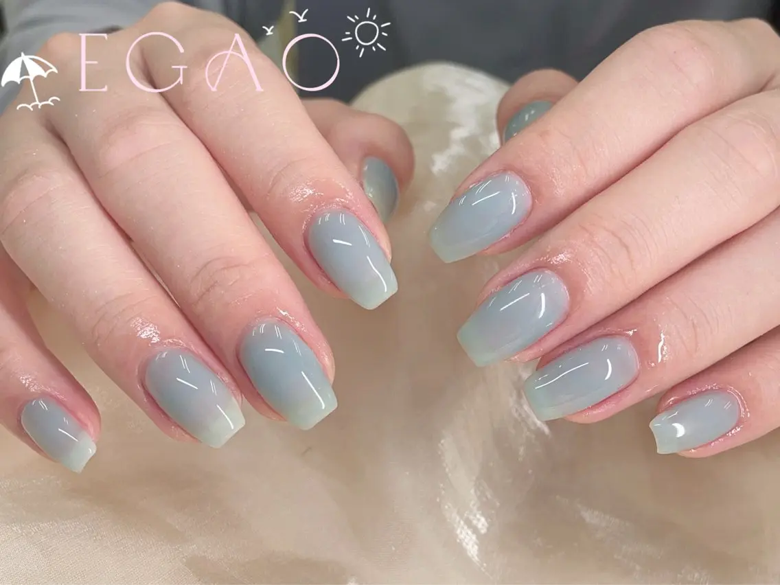 ネイル アートネイル フットネイル フレンチネイル ジェルネイル グラデーション ハンドネイル EGAO NAIL 錦糸町店のネイルデザイン