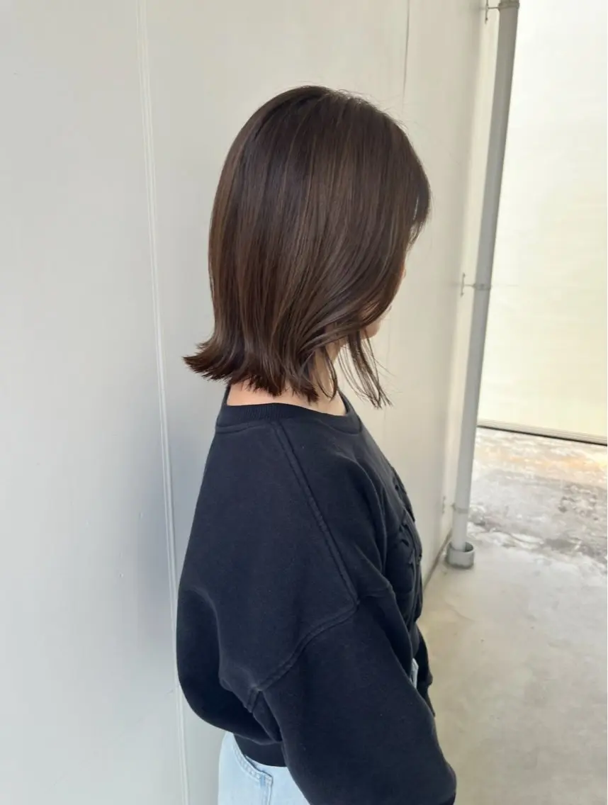 ミディアム カット ヘアカラー 松本 茜のヘアスタイル