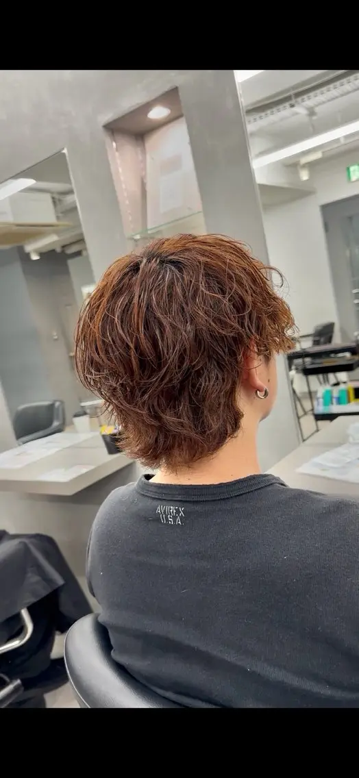 ショート パーマ メンズ 🌊メンズパーマ職人 🌊　とーやのヘアスタイル