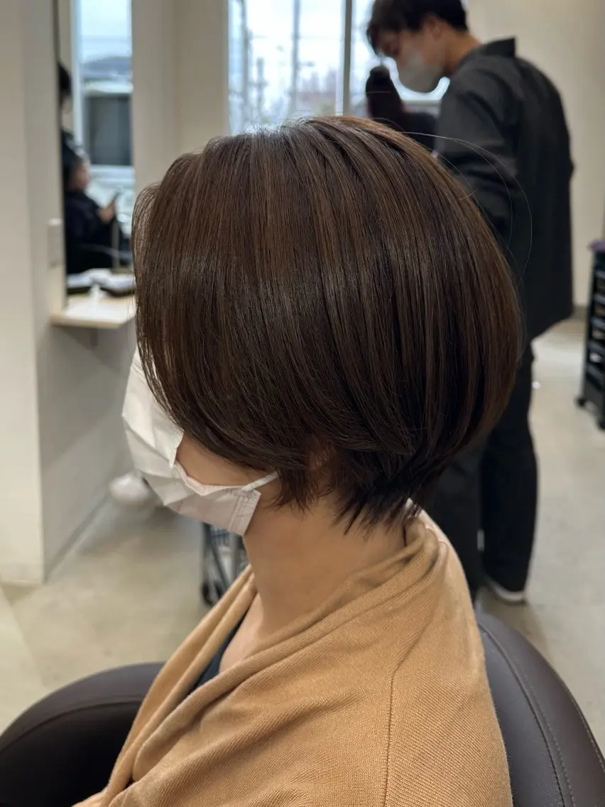 ショート ショートヘア カット ヘアカラー トリートメント 茂木 理紗のヘアスタイル