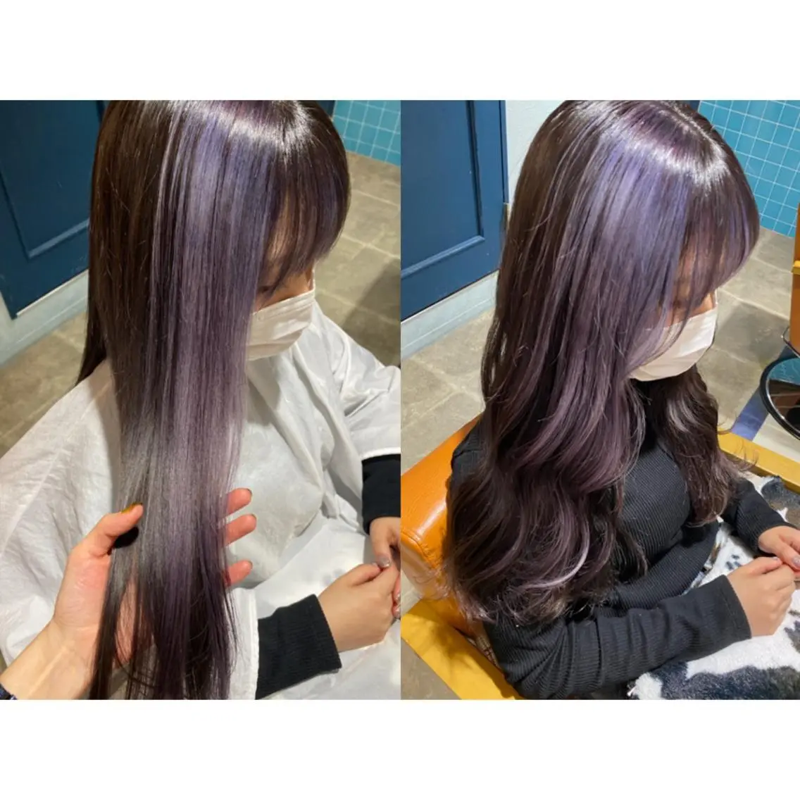 カラー 🩵盛れる顔周りヘア EMI🩵のヘアスタイル